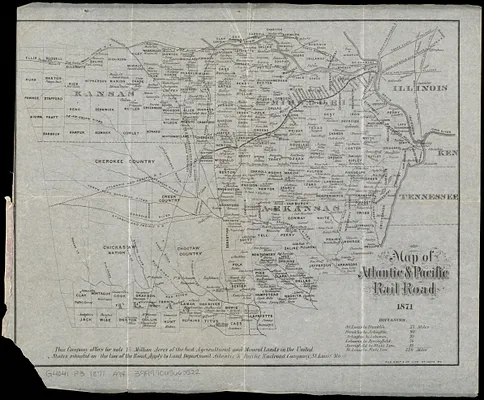 Map of Atlantic & Pacific Rail Road