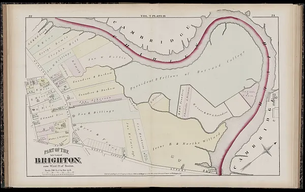 Atlas of Suffolk, county, vol. 7th, late town of Brighton, now ward 19 of Boston, Massachusetts : from actual survey & official records