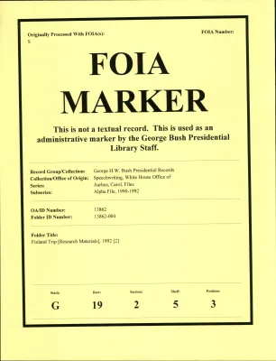 Finland Trip [Research Materials, 1992] [OA 6900] [2]