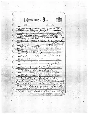 Lyndon Johnson's 1959 Desk Diary, beginning 6/9/1959