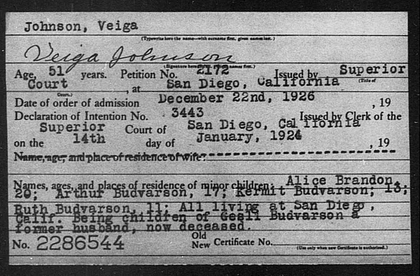 Johnson, Veiga - 1926