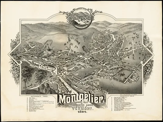 Montpelier, county seat of Washington County & capital of Vermont
