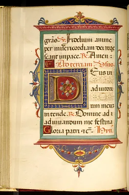 Leaf from Rangoni Bentivoglio Book of Hours