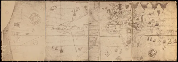 Vesconte de Maiollo conposuy hanc cartan in Janua anno dñy. 1587. die xx. Decenbris