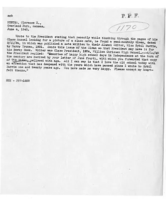 Cross Reference Memorandum