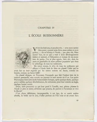 Frédéric Mistral: Mémoires et Recits by Frédéric Mistral: bust of a woman (page 41)