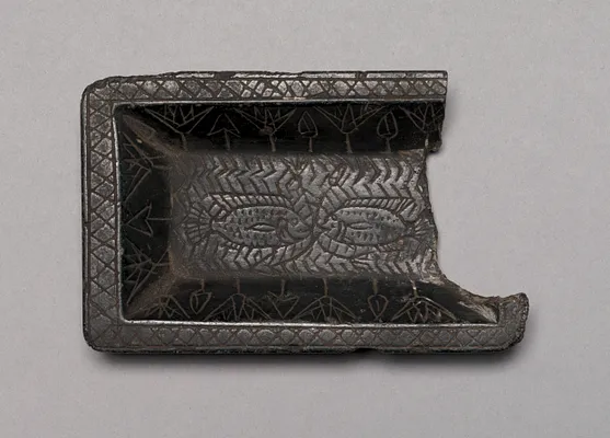 Tray with Pond Scene