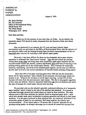 Executive Order for Recycled Paper Products [2]