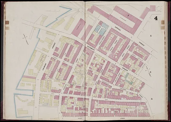 Insurance map of Boston : volume 1