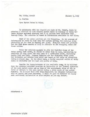 Memorandum to Elting Arnold from S. Chafkin, with Attachments