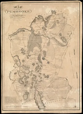 Map of the town of Pembroke in the county of Plymouth