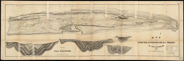 Map of the Lehigh Coal & Navigation Co.'s coal property near Mauch Chunk, Pa