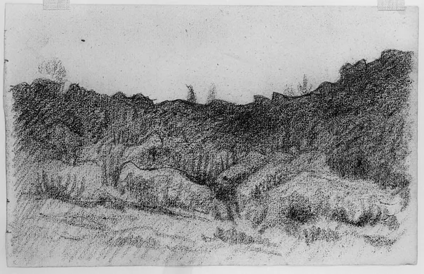 Landscape with Hills and Rocks