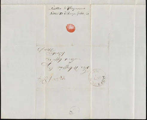 Patton & Heywood to George Coffin, 7 October 1843