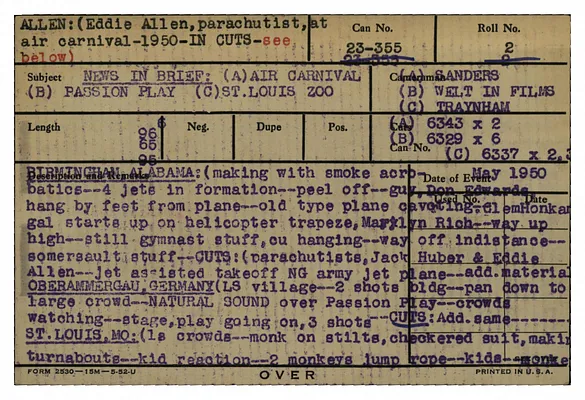 Personalities: Allen, Eddie – Arnold, Gen. William