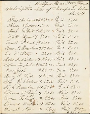 Thompson's Island recruiting fund