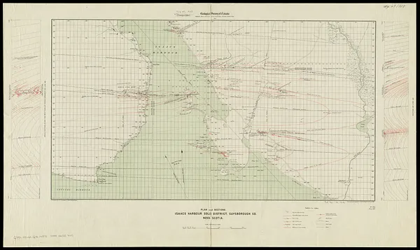 Plan and sections Isaacs Harbour gold district, Guysborough Co., Nova Scotia