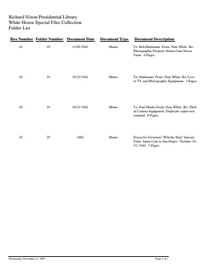 WHSF: Returned, 63-29