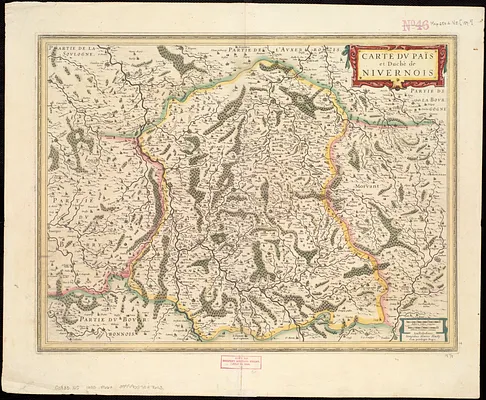 Carte du païs et duchè de Nivernois