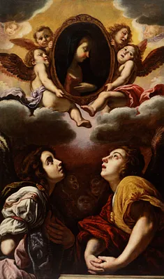 Flying and Adoring Angels