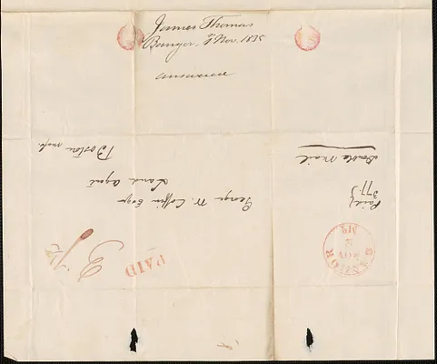 James Thomas to George Coffin, 1 November 1835