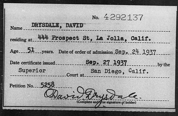 Drysdale, David - 1937