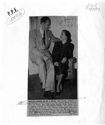 Newspaper Clipping, "Drucie Snyder to Be a Bride"