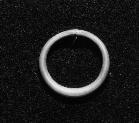 Silver Ring with Flattened Hoop