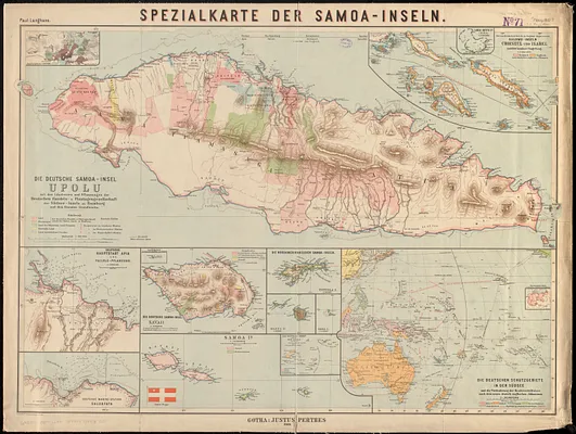 Spezialkarte der Samoa-Inseln