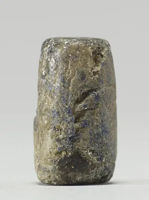 Cylinder Seal with Figures and an Inscription