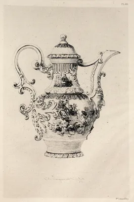 History of the Ceramic Art: A Descriptive and Philosophical Study of the Pottery of All Ages and All Nations: Saxony: Dresden- Hard Porcelain- Ewer in Relief, with Figures in Violet Cámaïeu (Plate XII)
