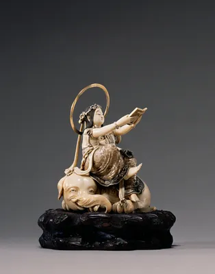 Seated Bodhisattva Fugen with Book