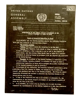 Report, United Nations General Assembly, Intervention of the Central People's Government of the People's Republic of China in Korea