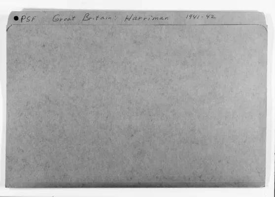 Great Britain - Harriman, W. Averell, 1941-1942