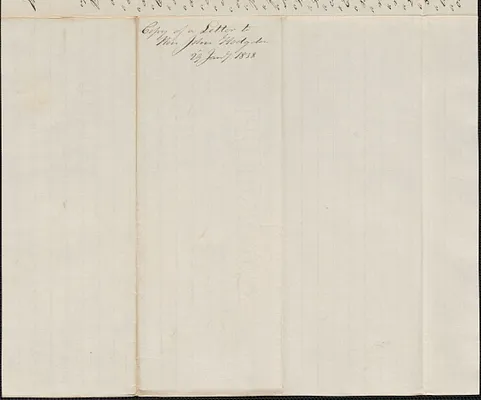 George Coffin to John Hodgdon, 29 January 1838
