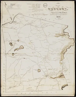 Map of Sudbury, Mass.