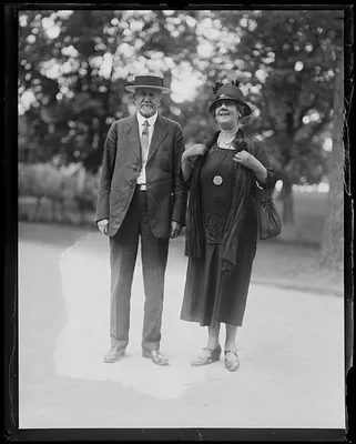 Senator Frederick H. Gillett and his wife Christine Rice Hoar