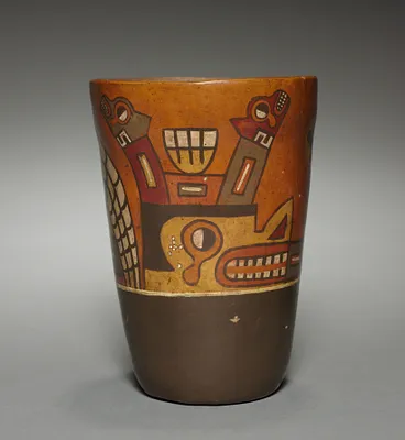Kero-shaped Vessel (modern version of a Wari-style vessel)