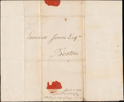 John Foster to Leonard Jarvis, 1 October 1787