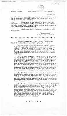 White House Press Release