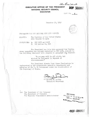 Memorandum from Sidney Souers to the National Security Council