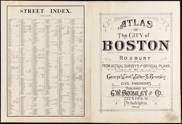 Atlas of the city of Boston : Roxbury