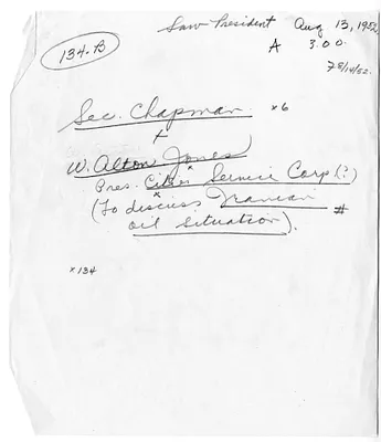 Handwritten Note Regarding Appointment