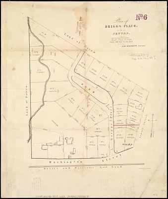 Plan of Briggs Place, in Newton
