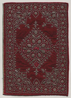 Embroidered Velvet Rectangle