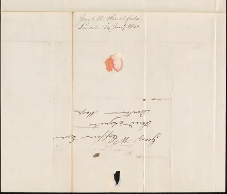 Jacob W. Stinchfield to George Coffin, 24 January 1840