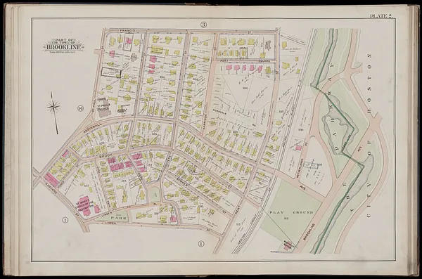Atlas of the town of Brookline, Norfolk County, Massachusetts
