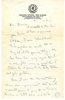 Letter from Mary Paxton Keeley to Bess W. Truman