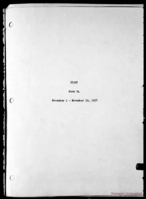 Volume 94, November 1 – November 10, 1937
