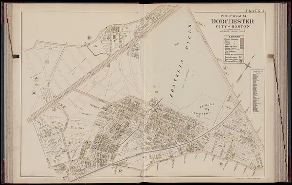 Atlas of Dorchester, West Roxbury and Brighton, city of Boston